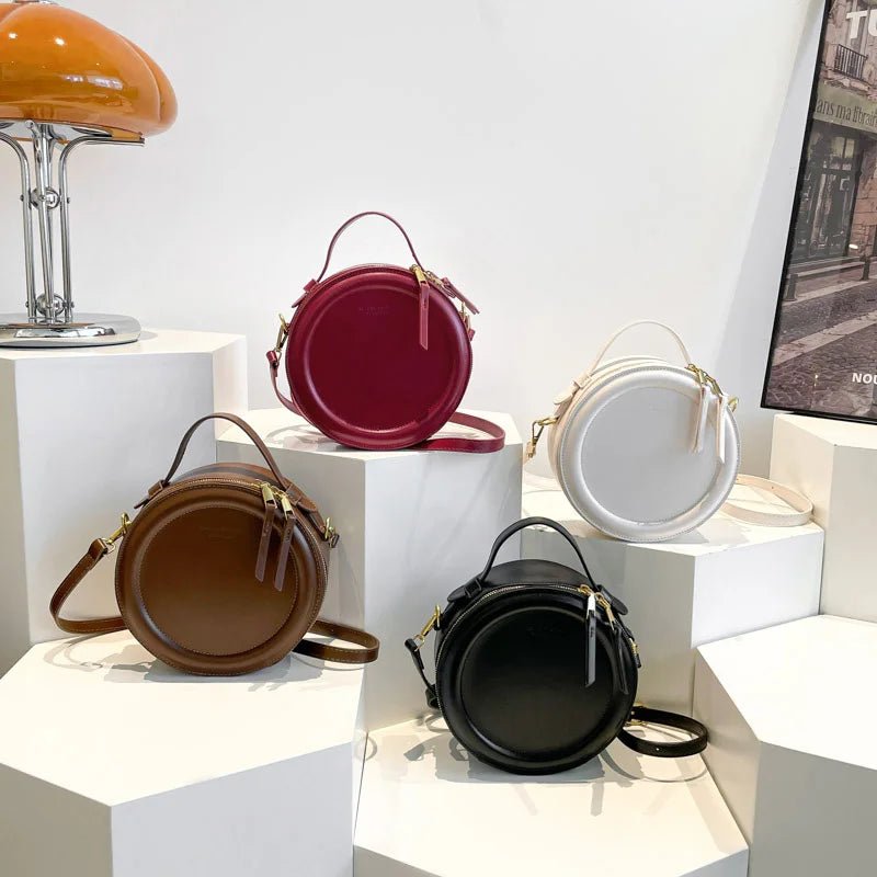Elegant Round Crossbody Bag - Ferylis