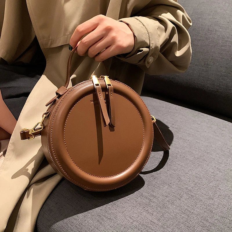Elegant Round Crossbody Bag - Ferylis